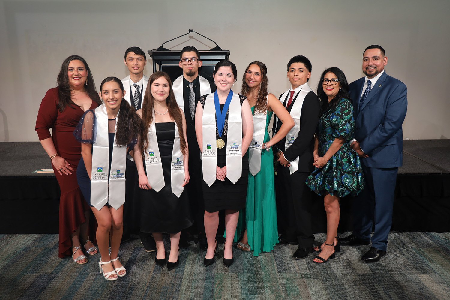 group of individuals smiling at camera