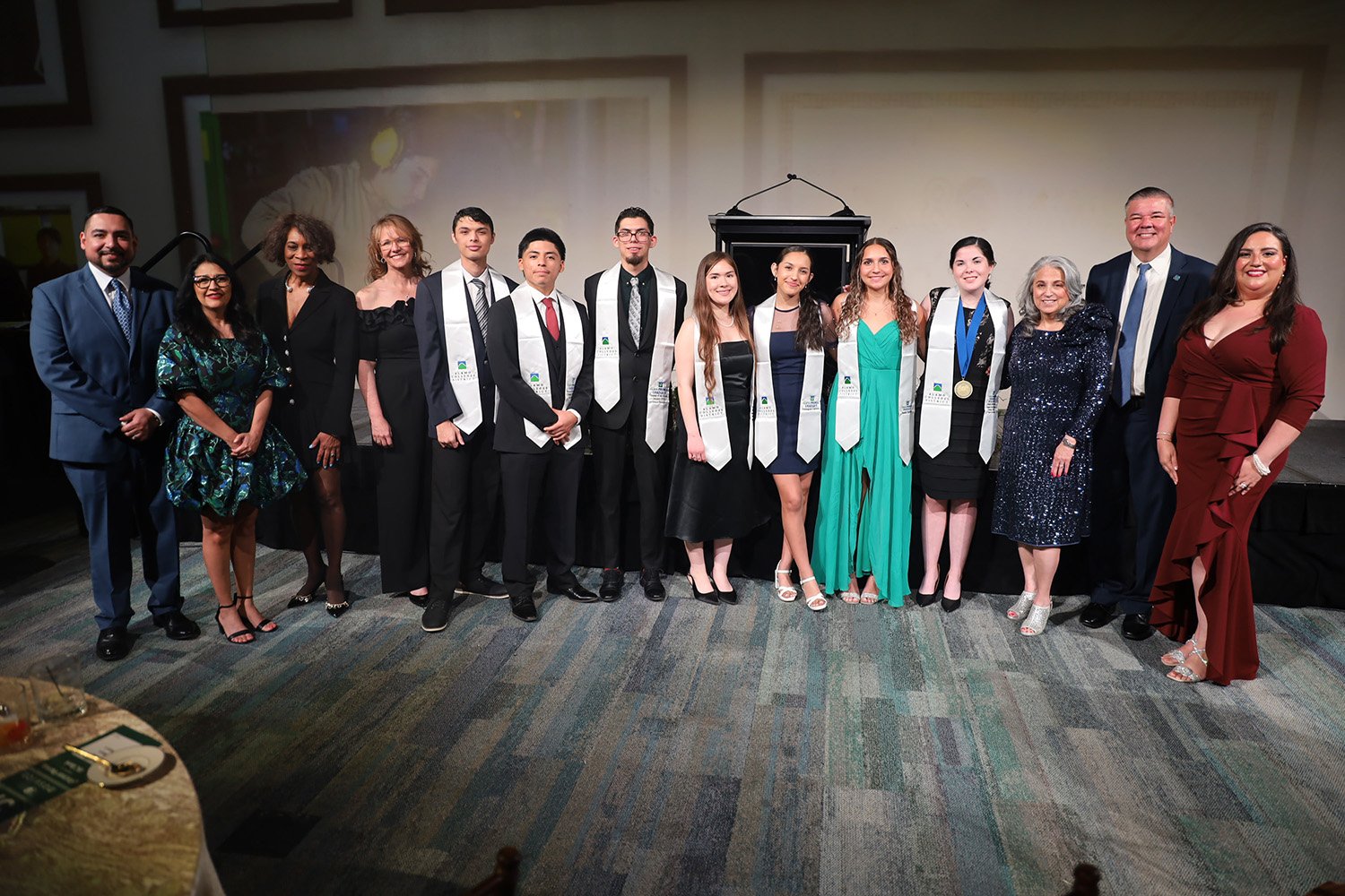 group of individuals smiling at camera